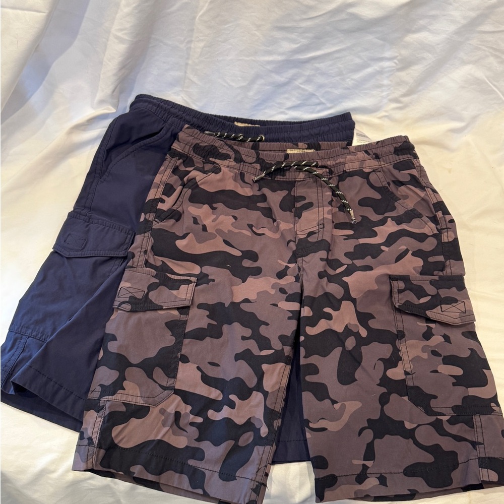 Weatherproof Navy and Camouflage Cargo Shorts